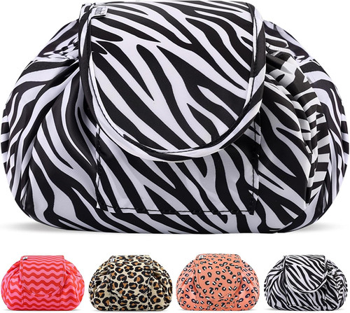 Lazy drawstring makeup bag - lazy,