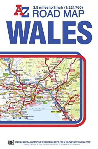 Wales road map geographers - road,