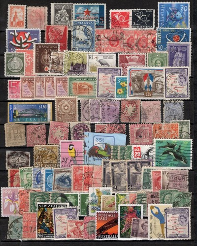 Worldwide 101 stamp used mini - 101,