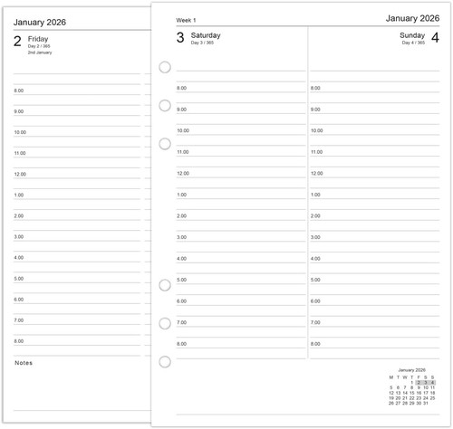 2026 diary refill size - 2026,