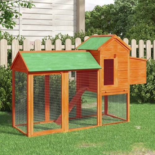 Chicken coop brown - chicken, 193x65x117