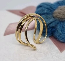 NEW Genuine Pandora Organically Shaped Triple Band Open Ring  Size 54 💕 BOXED 