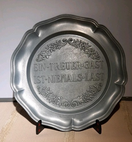 Vintage pewter decorative wall - decorative,