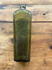 Antique  Green  Gin Bottle Hand Blown unmarked