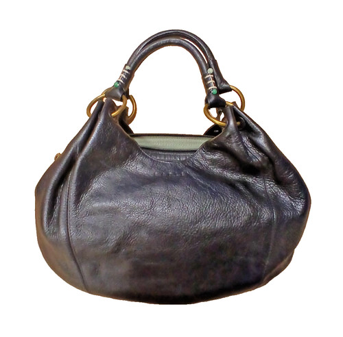 Radley black leather hobo bag - black,