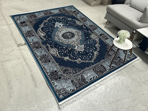Blue turkish royal rugs - blue,