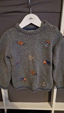 Baby Boys Ministry Of Rascals Embroidered Vehicle Jumper Age 1-2 Years