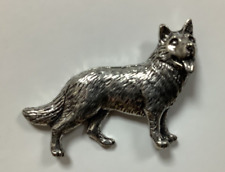 German Shepherd Silver Pewter