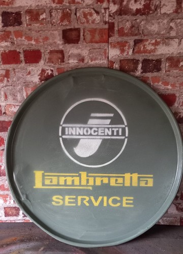 Upcycled oil drum lid - upcycled,