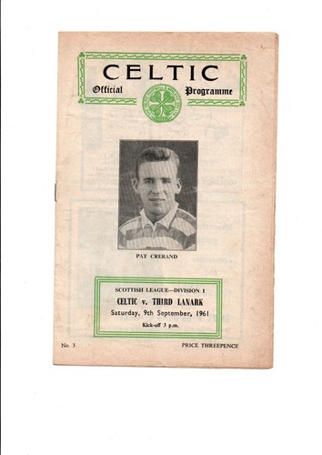 Celtic third lanark - 61/62,