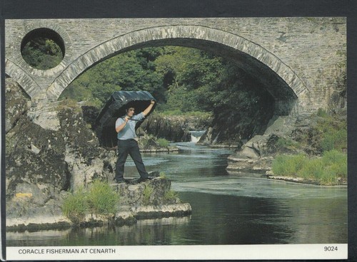 Wales postcard coracle - wales,