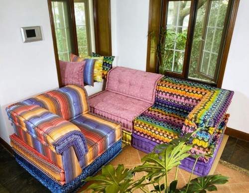French daybed mah jong - daybed, sofa