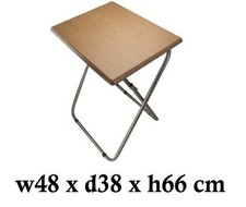 WOODEN TOP METAL LEGS FOLDING