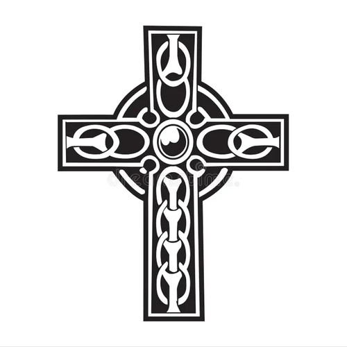 Celtic cross vinyl decal car - vinyl,