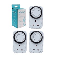 3 24 Hour Timer Plugs UK 3 Pin