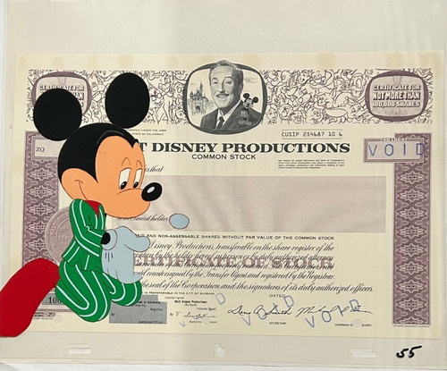 Disney prod stock certificate - prod,