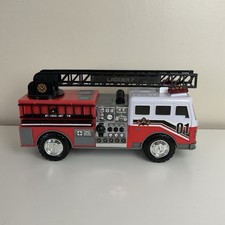 Mighty Fleet Ladder 7 Big Fire Engine Motorised Ladder, Flashing Lights & Sound