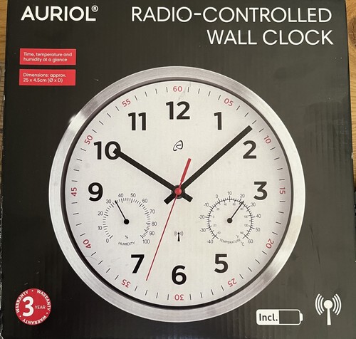 Radio controlled wall clock - controlled,