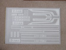 THE BEST FULL RICKMAN CR KAWASAKI HONDA "GOLD SHORT TANK" AND FAIRING DECAL KIT