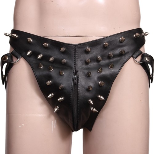Men real leather spiked - men's,
