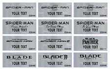 Marvel MCU Custom Display Plaque, Prop, Model, Aluminium, Helmet,Shield,Mjolnir