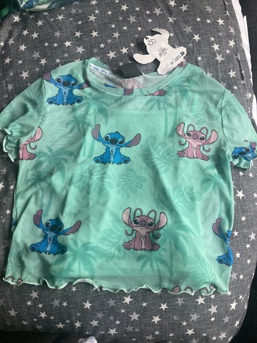 Lilo and stitch mesh top - and,