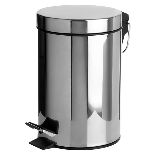 Stainless steel pedal bin 5 - steel,