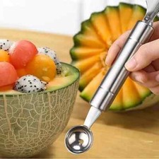 Melon Fruit Baller Stainless Steel Dessert Ball Sorbet Ice Cream Scoop Utensil