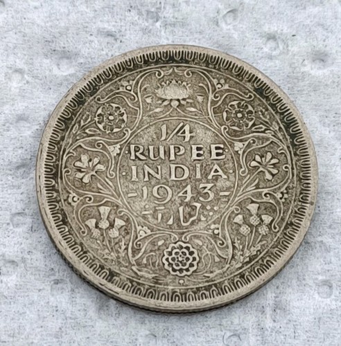 1943 british indian rupee - 1943,
