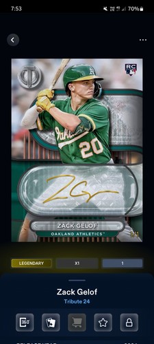 Topps bunt tribute zack - bunt, '24
