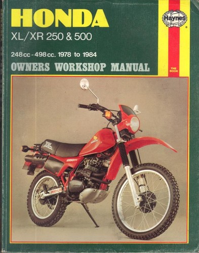 Honda xl250 xl250r - xl250, s,xl250r,xl500