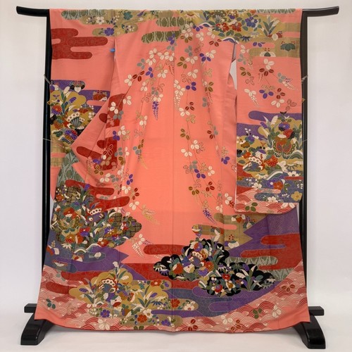 Japanese kimono furisode pink - japanese,