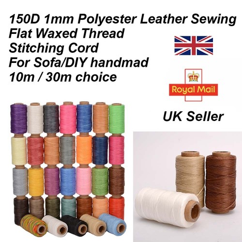 1mm waxed polyester leather - waxed,