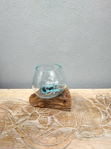 Unusual melted glass - melted,