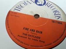 Gaylads Fire And Rain , Cold And Lonely Night ,  7" Trojan