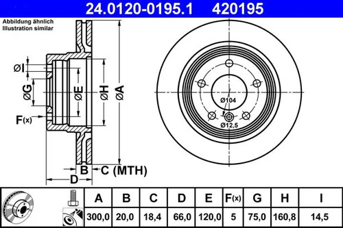 Brake disc vented - disc,