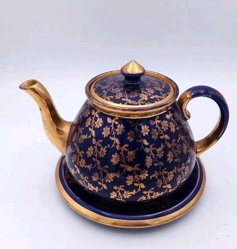 Vintage cobalt blue - cobalt, gold