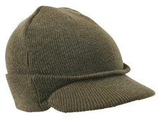 Peak Knitted Hat Watch Cap Black Thermal Thinsulate Winter Military Warm Beanie