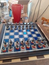 Franklin Mint 1987 Vintage Battle of Waterloo Chess Set Complete Unboxed-414TCNT