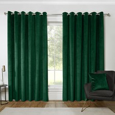 Pair Velvet Curtains Eyelet