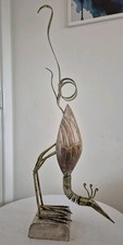 Vintage Sculpture Peacock Bird