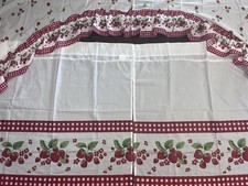 Vtg. Strawberry Gingham