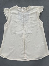 Monteau Cream Semi Sheer Lace