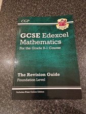 NEW CGP GCSE EDEXCEL MATHEMATICS REVISION GUIDE FOUNDATION LEVEL FOR GRADE 9-1