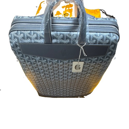 Goyard cisalpin grey canvas - goyard,