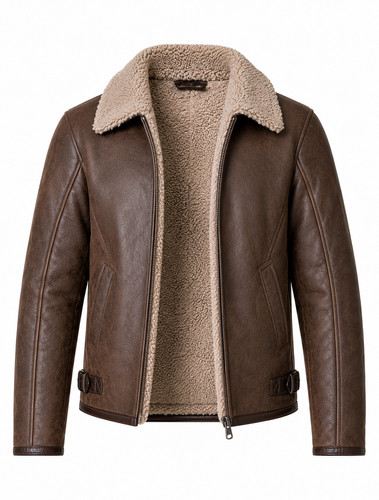 Men premium brown faux - men’s,
