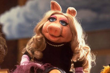 Puppet character Miss Piggy on