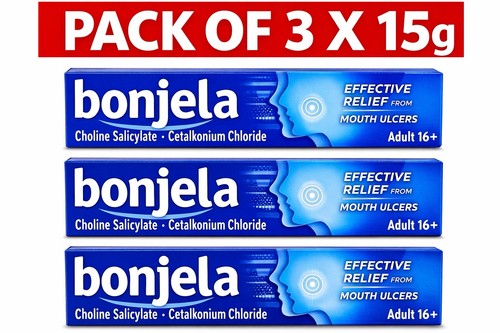 Bonjela 15g mouth ulcer - 3x,