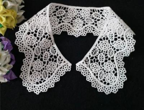 White lace collar - collar,, dress
