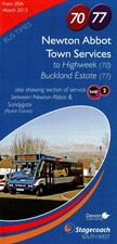 Stagecoach Devon Route 70/77 Bus Timetable Leaflet - dated 30th March 2015